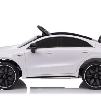 Coche eléctrico 12v niños, Mercedes CLA45S AMG, blanco, 4x4, RC INDA610-LE19784